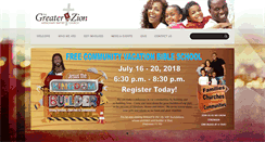 Desktop Screenshot of greaterzionbaptist.org