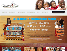 Tablet Screenshot of greaterzionbaptist.org